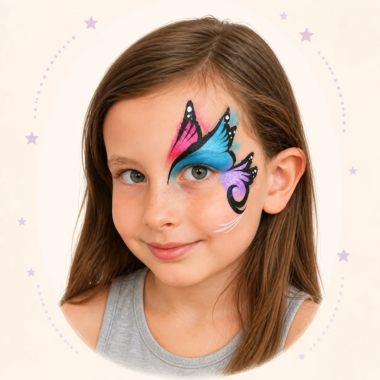 Dinosaur Face Paint Idea