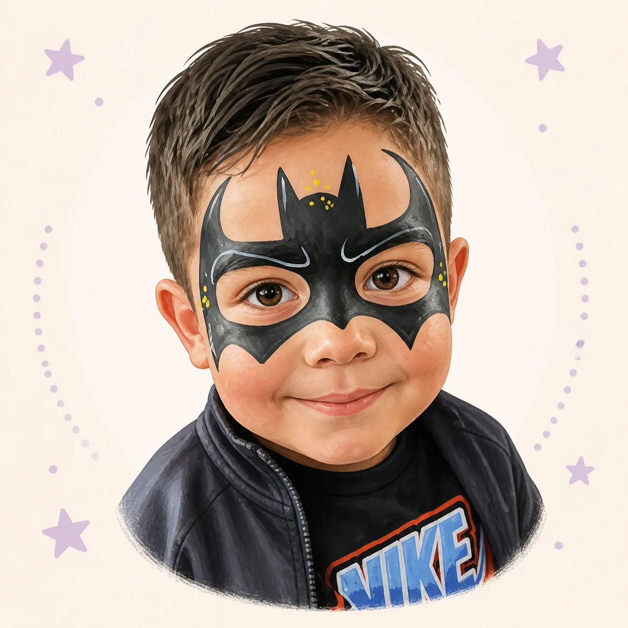 Flower Face Paint Idea