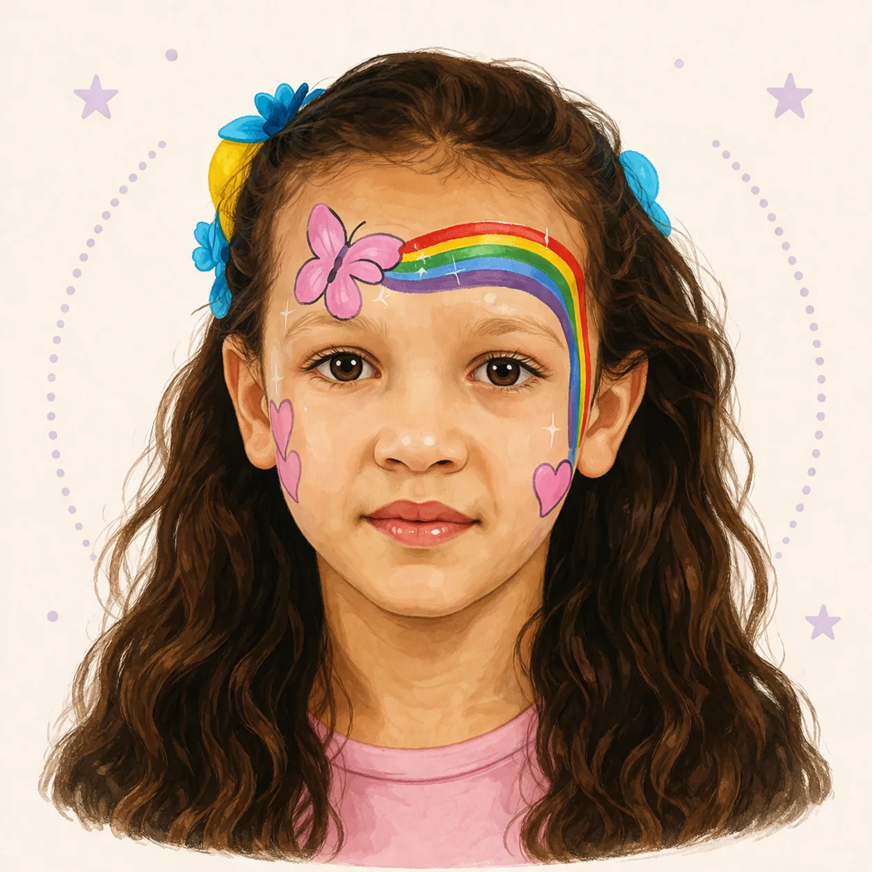 Pumpkin Face Paint Idea