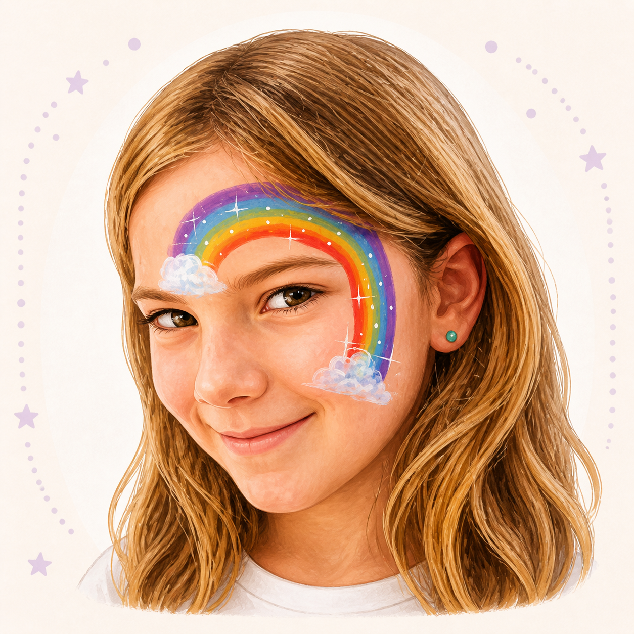 Unicorn Face Paint Idea