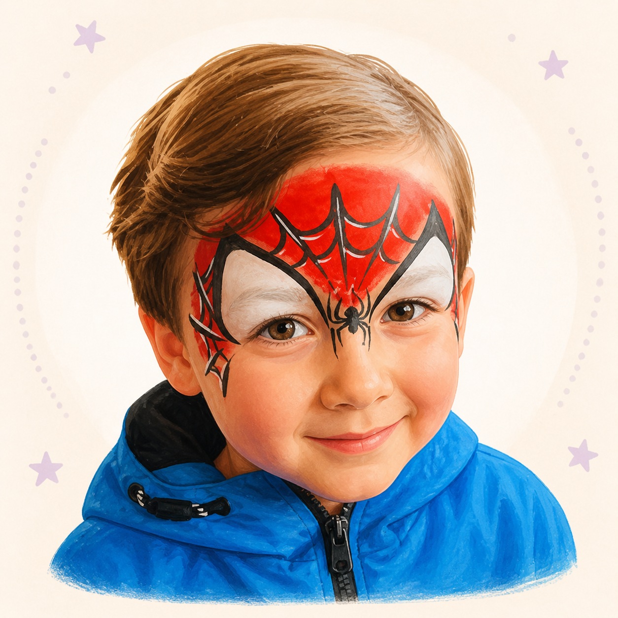 Heart Face Paint Idea